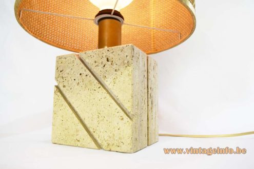 Fratelli Mannelli Travertine Table Lamp 4