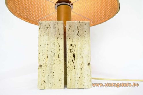 Fratelli Mannelli Travertine Table Lamp 5