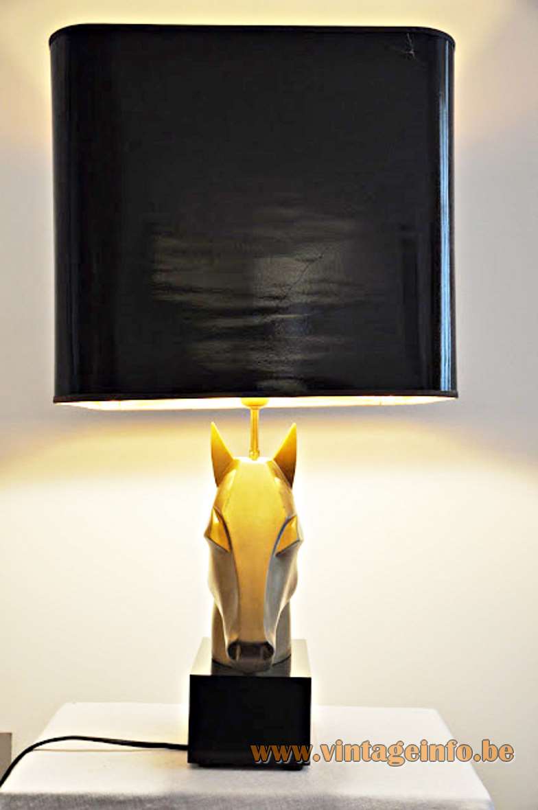 Horse Head Table Lamp made by Phanera, France