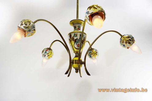 Italian Porcelain Chandelier 5