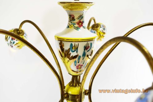 Italian Porcelain Chandelier 8