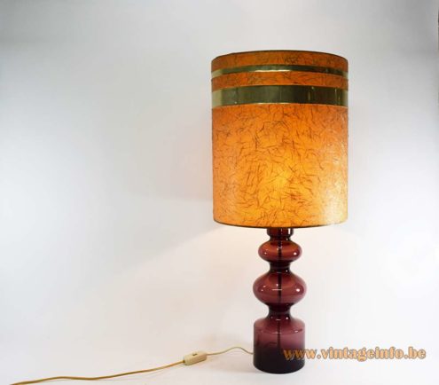 Murano Aubergine Table Lamp 2
