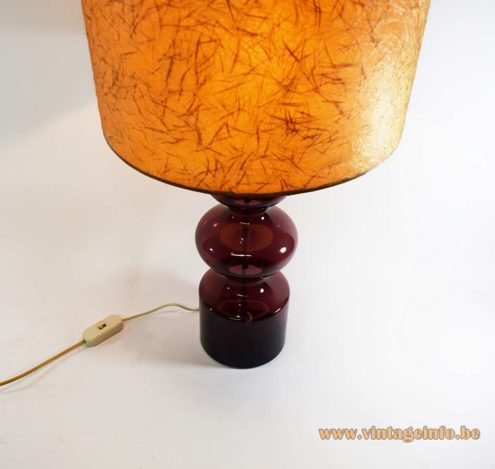 Murano Aubergine Table Lamp 3
