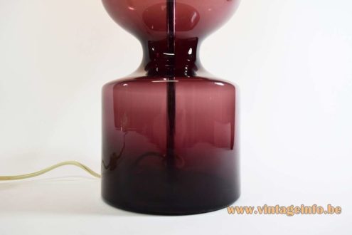 Murano Aubergine Table Lamp 5