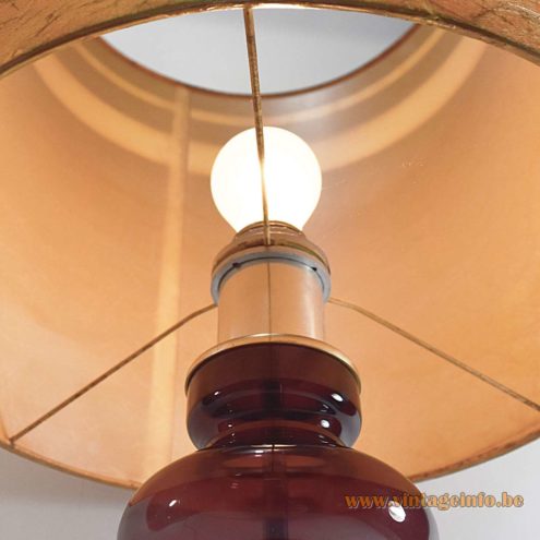 Murano Aubergine Table Lamp 6