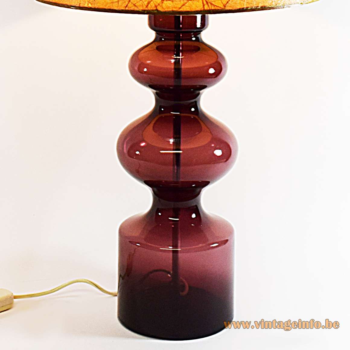 Aubergine Murano Table Lamp