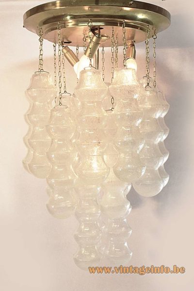 Murano Bubble Tubes Ceiling Light 3