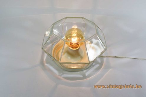 Octagon Crystal Glass Ceiling Light 4