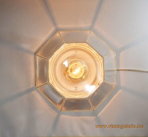 Octagon Crystal Glass Ceiling Light 9