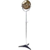 Raak Globe floor lamp tripod base chrome rod smoked glass globe design: Frank Ligtelijn 1950s 1960s