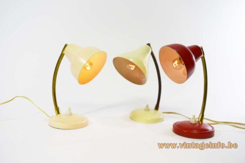 1950s Aluminor Bedside Lamps 2