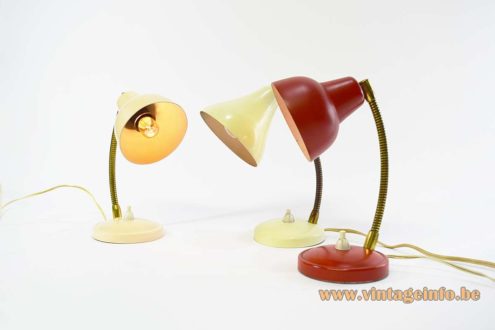 1950s Aluminor Bedside Lamps 5