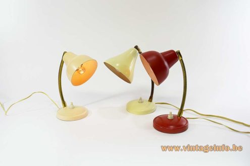 1950s Aluminor Bedside Lamps 7