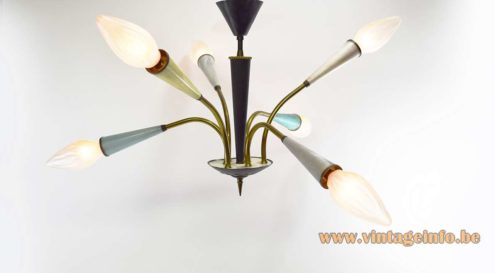1950s Sputnik Chandelier 8