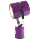 1970s Elma cylinder table lamp adjustable purple tubes chrome bar & ring aluminium reflector E14 socket Slovenia