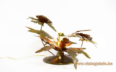 Brass Flower Table Lamp 1