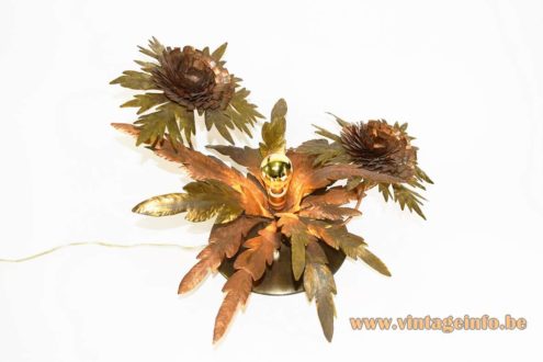 Brass Flower Table Lamp 2