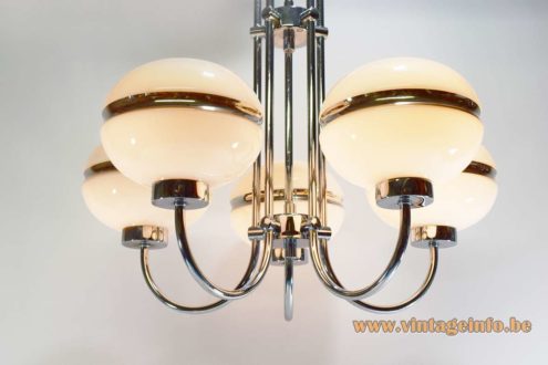 Chromed Glass Globes Chandelier 5