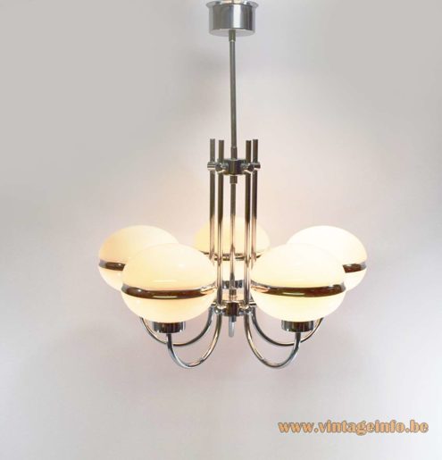 Chromed Glass Globes Chandelier 7