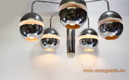 Chromed Globes Chandelier 1