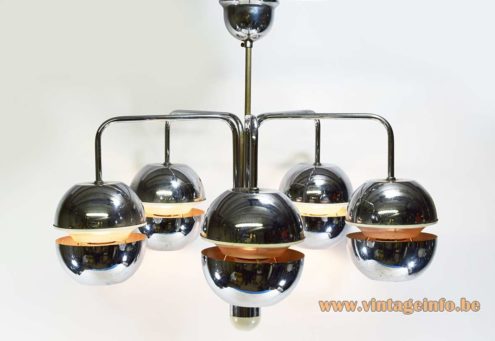 Chromed Globes Chandelier 3