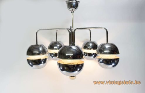 Chromed Globes Chandelier 7