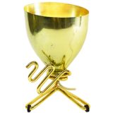 Conical gold anodised aluminium TV lamp & table lamp Rinnovel Italy 1950s 1960s design: Ettore Sottsass