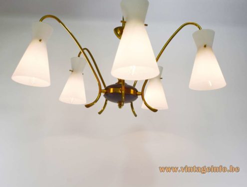 Diabolo Opal Glass Chandelier 12