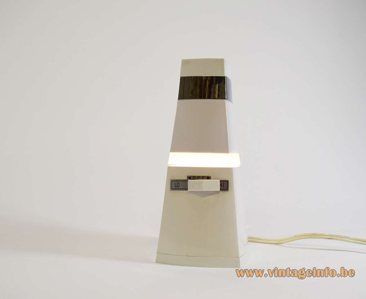 Taki Light Iris table lamp TL-84 conical square base plastic foldable lampshade 1960s 1970s Tada Kiko