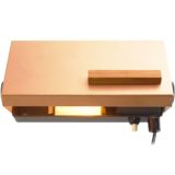 Teka 7015 wall lamp rectangular Bakelite wall mount teak handle copper coloured lid 1960s 1970s Germany