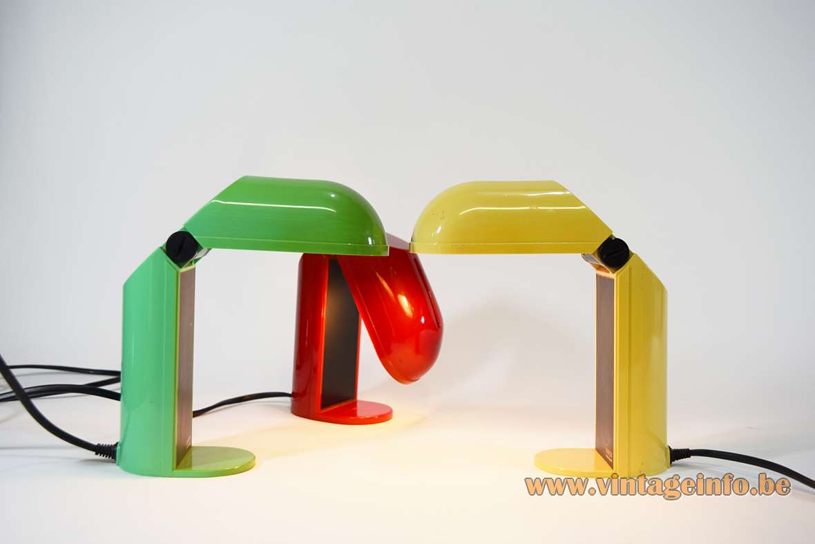 Yamada Shomei Manon table lamp foldable plastic bedside light E14 socket 1970s 1980s 1990s Japan