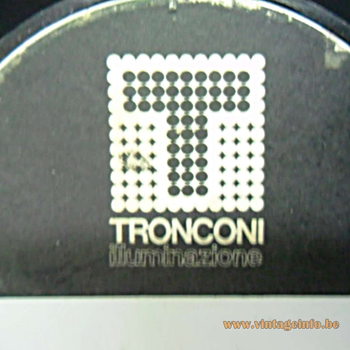 Foldable plastic table lamp Tronconi MCM 1970s 1980s Italy