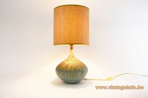 Aquamarine Ceramic Table Lamp 2