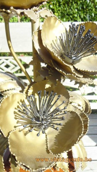 Brass Flowers Table Lamp 10
