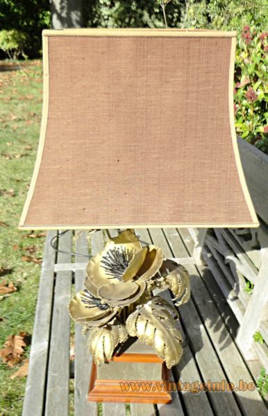 Brass Flowers Table Lamp 5