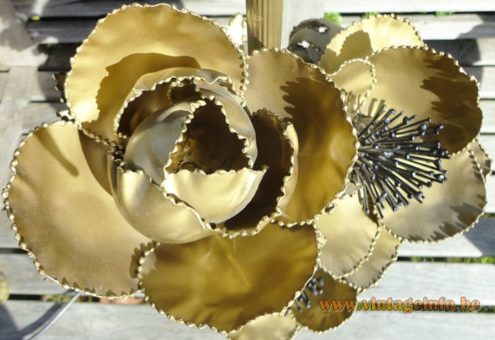 Brass Flowers Table Lamp 9