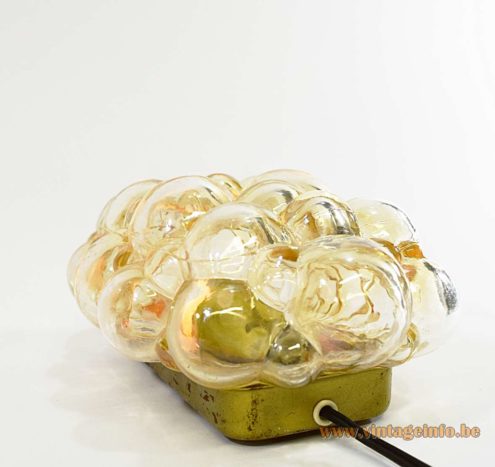 Helena Tynell Limburg Glashütte Amber Glass Wall Lamp 4