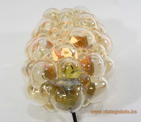 Helena Tynell Limburg Glashütte Amber Glass Wall Lamp 6