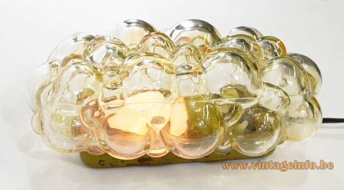 Helena Tynell Limburg Glashütte Amber Glass Wall Lamp 7