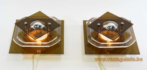 Herda Perspex Wall Lights 3