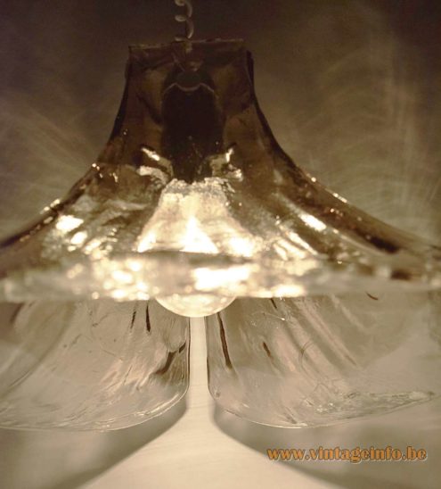 Kalmar Smoked Glass Chandelier Carlo Nason 3