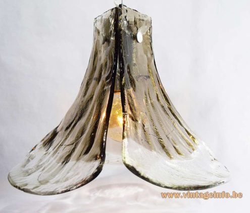 Kalmar Smoked Glass Chandelier Carlo Nason 8