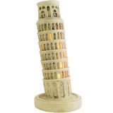 Leaning Tower of Pisa lamp in polystone resin souvenir Italy E14 lamp socket 1950s 1960s 1970s