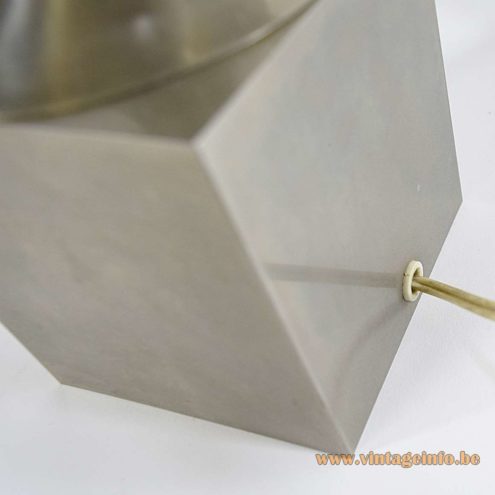 Nickel plated Modernist Table Lamp 5