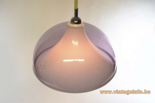Perspex Rise Fall Pendant Light 4