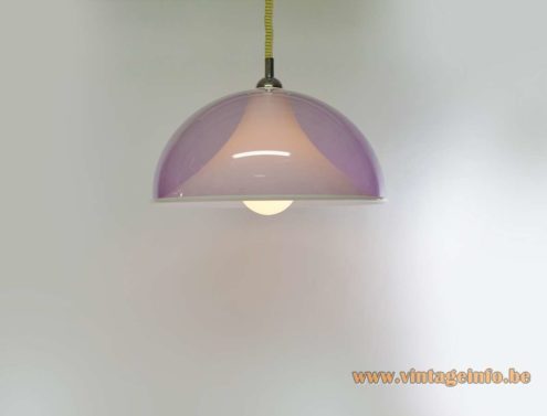 Perspex Rise Fall Pendant Light 7