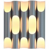 Raak Fuga wall lamp 5 brushed aluminium tubes organ pipes design: Maja Liisa Komulainen 1960s 1970s