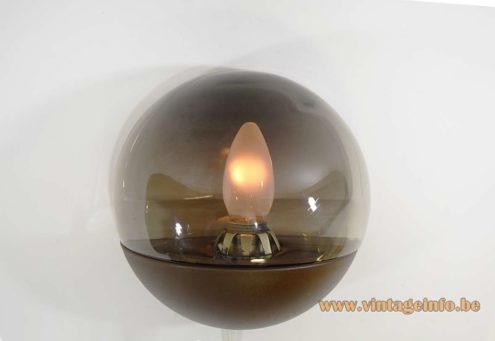 Smoked Glass Wall Lamp 3