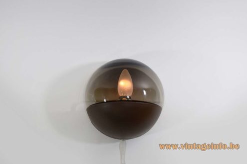 Smoked Glass Wall Lamp 6