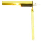 Abo Randers picture light brass slat tubular lampshade highlighting paintings E14 lamp socket 1970s 1980s Denmark